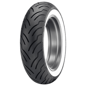 Dunlop 140/90-16 American Elite Rear Tyre - 77H Bias TL - White Wall