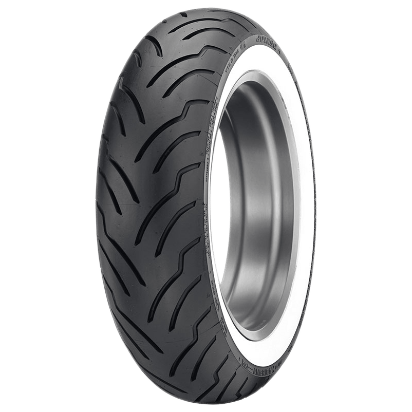 Dunlop 180/65-16 American Elite Rear Tyre - 81H Bias TL - White Wall