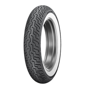 Dunlop MT90-16 D402 Front Tyre - 74H Bias TL - Harley Davidson Branded - White Wall