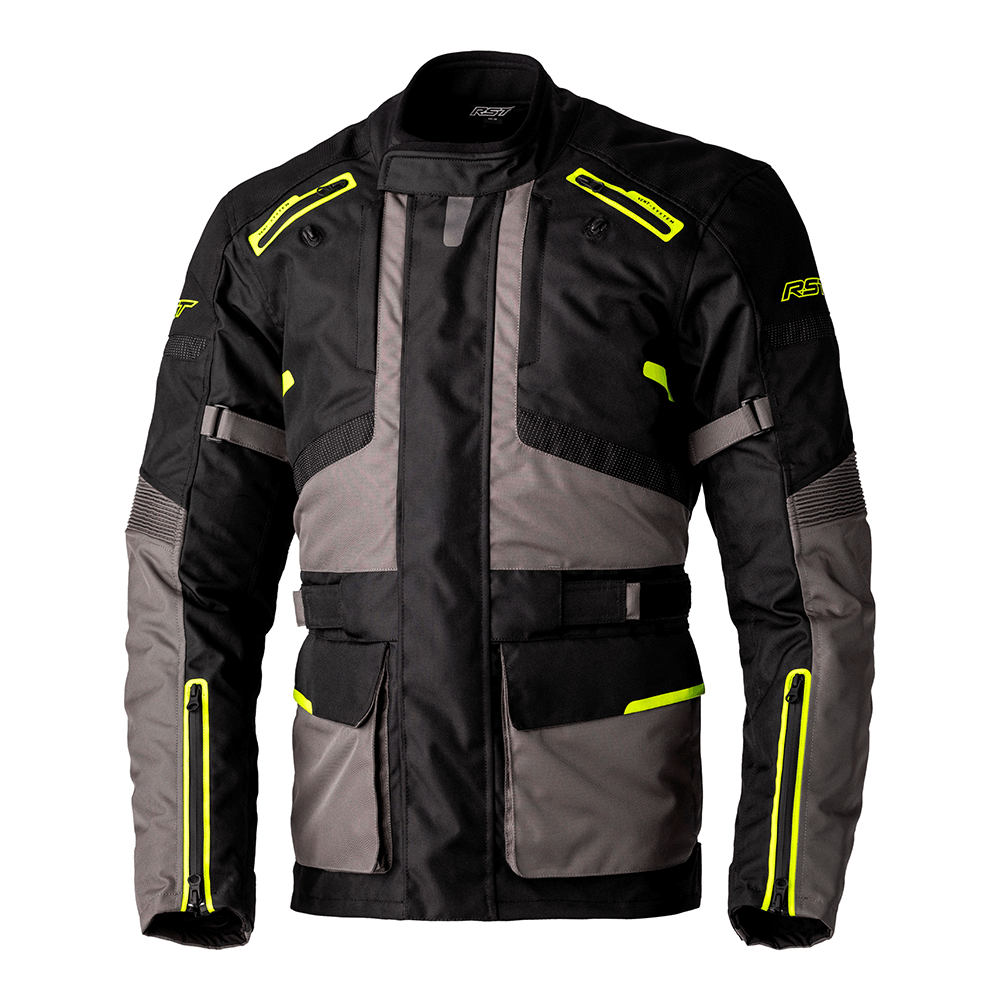 RST : Large (44) Endurance Jacket - Black/Grey/Yellow - CE Approved