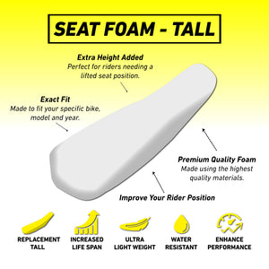 Rtech Seat Foam - Standard - Yamaha YZ250F YZ450F YZ450FX WR450F YZ250FX WR250F