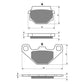 EBC Brake Pads : FA067R Sintered : Yamaha Suzuki Kawasaki