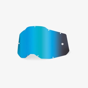 100% Racecraft 2 / Accuri 2 / Strata 2 Goggle Lens - Mirror Blue