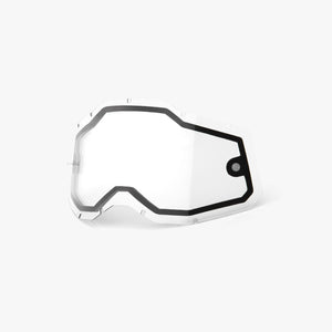 100% Racecraft 2 / Accuri 2 / Strata 2 Dual Pane Lens - Clear