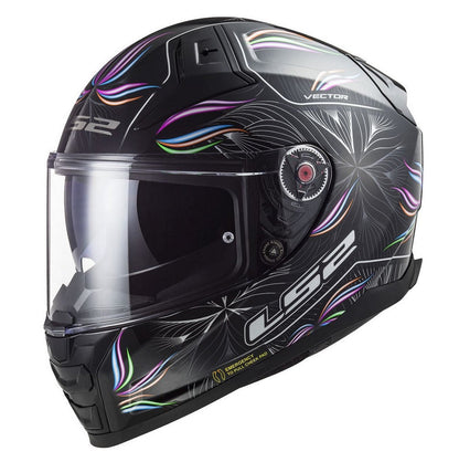 LS2 Large Vector 2 Helmet - Tropical Black/White