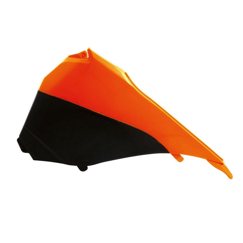 Rtech Left Air Box Cover - KTM SX SXF 13-15 EXC EXCF 14-16 Orange Black