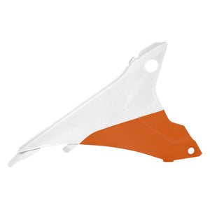 Rtech Air Box Cover - KTM EXC XC XCF EXCF 14-16 White/Orange