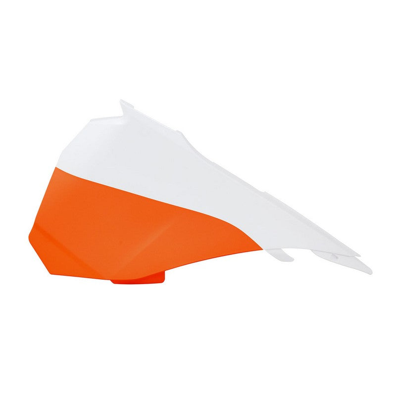 Rtech Left Air Box Cover - KTM 85SX 13-17 - White Orange