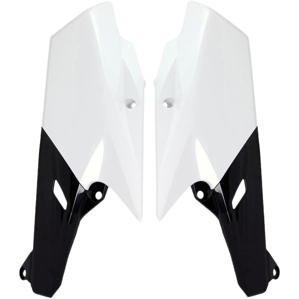 Rtech Side Panels - Yamaha YZ250F YZ450F YZ250FX WR250F YZ450FX WR450F White Black