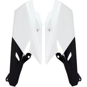 Rtech Side Panels - Yamaha YZ250F YZ450F YZ250FX WR250F YZ450FX WR450F White Black