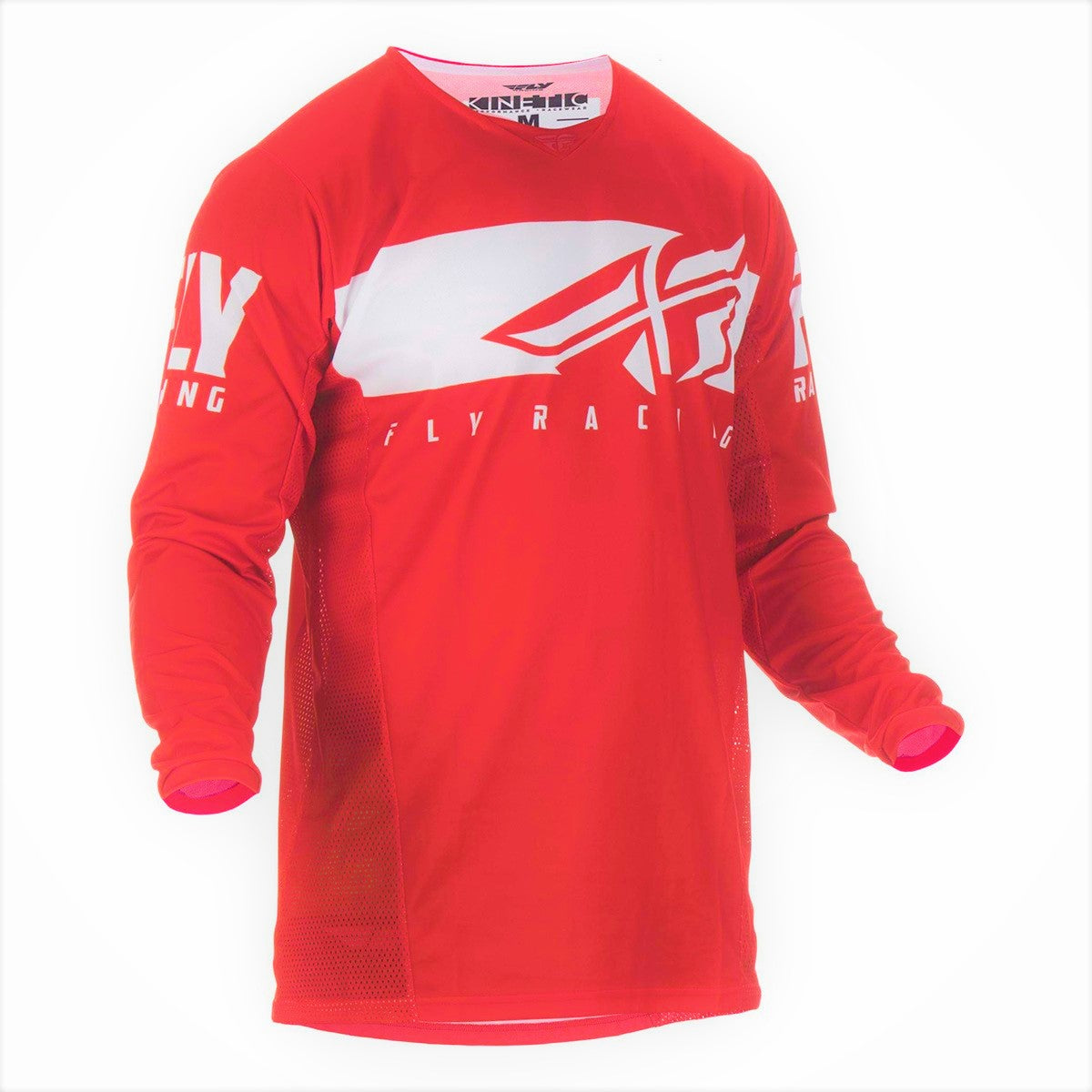 Fly : Adult 2X-Large : Kinetic Shield MX Jersey : Red/White : SALE