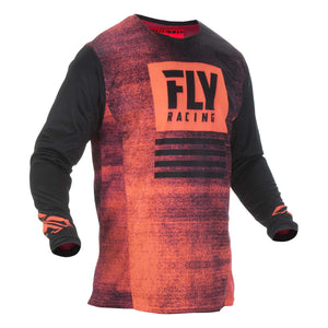 Fly : Adult 2X-Large : Kinetic Noiz MX Jersey : Red/Black : SALE