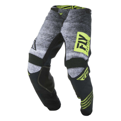 Fly : Youth 18" : Kinetic Noiz MX Pants : Black/Hi-Vis : SALE