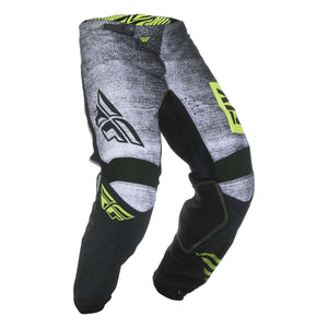 Fly : Youth 18" : Kinetic Noiz MX Pants : Black/Hi-Vis : SALE