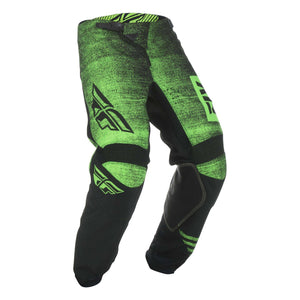 Fly : Youth 18" : Kinetic Noiz MX Pants : Green/Black : SALE