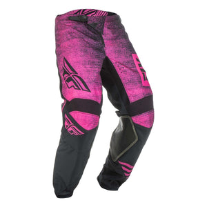 Fly : Adult 28" : Kinetic Noiz MX Pants : Pink/Black : SALE