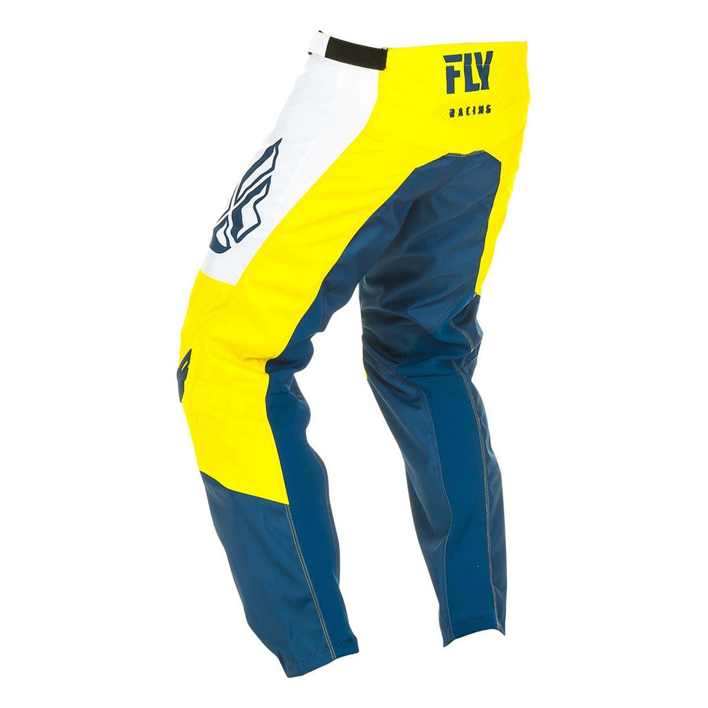 Fly : Adult 34" : F-16 MX Pants : Yellow/White/Navy : SALE