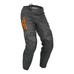 Fly : Youth 18" : F16 MX Pants : Grey/Orange : SALE