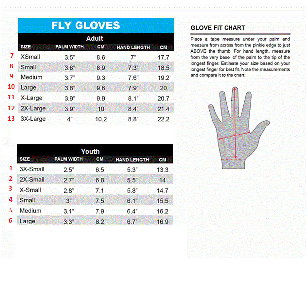 Fly : Youth 2X-Small (2) : F16 MX Gloves : Grey/Black : 2023