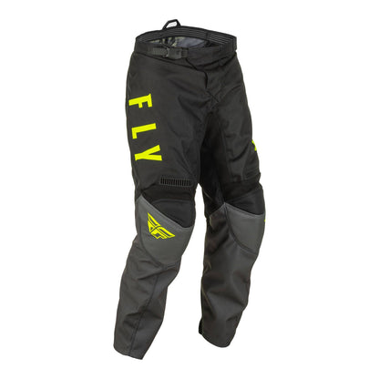 Fly : Youth 18" : F-16 MX Pants : Hi-Vis/Black : 2022