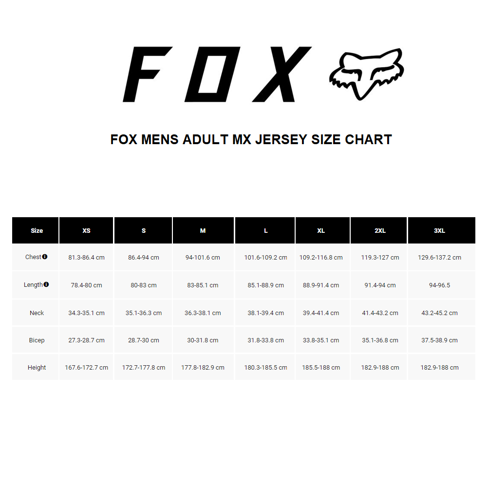 Fox helmet size store guide