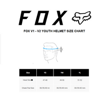 Load image into Gallery viewer, FOX YOUTH V1 LEED MX HELMET MIPS ECE [BLACK/WHITE]