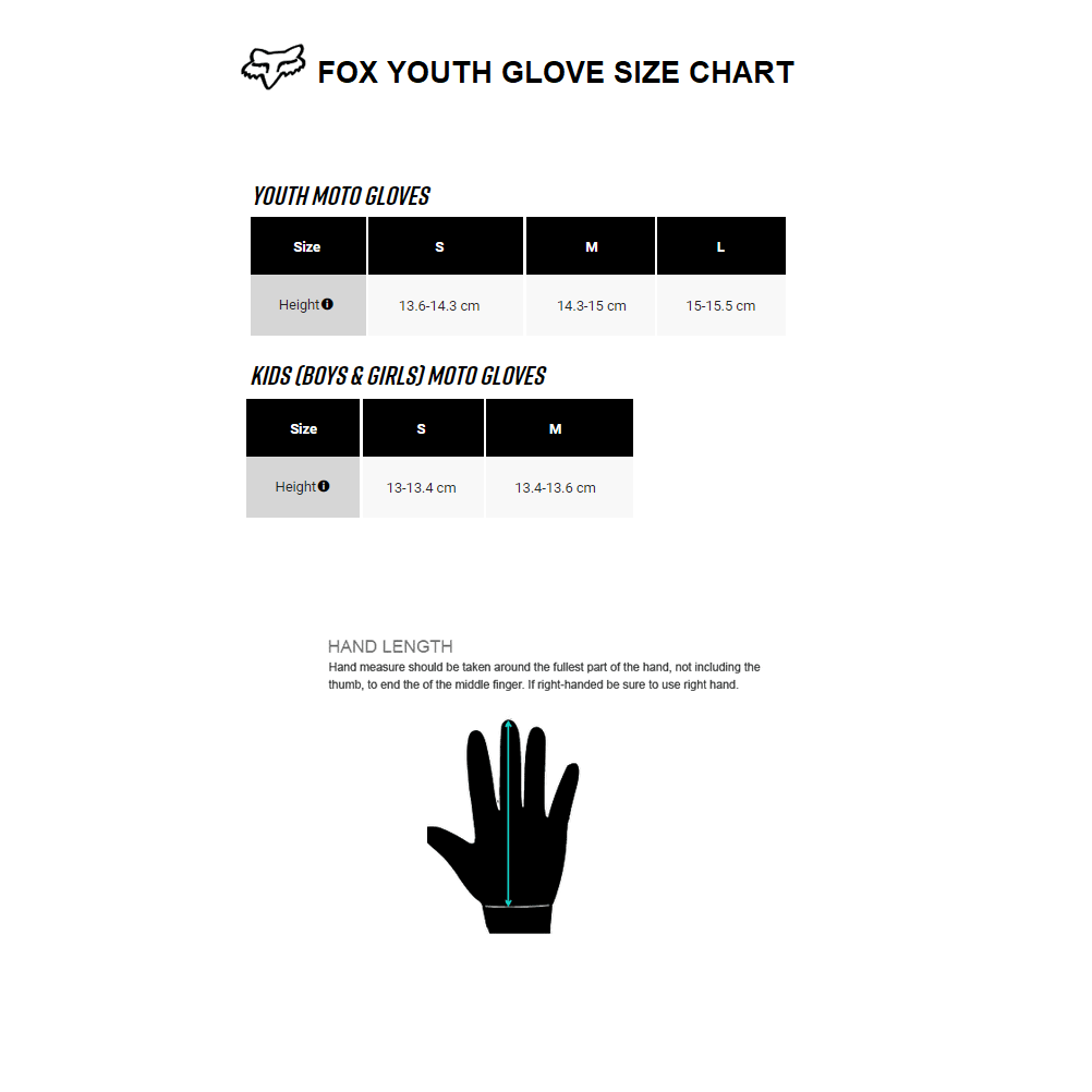 FOX YOUTH GIRLS 180 TOXSYK GLOVES [MAUI BLUE]