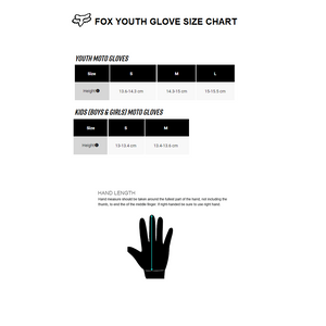 FOX YOUTH DIRTPAW GLOVES [BLACK/WHITE]