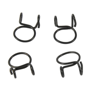 All Balls Fuel Line Wire Clamp - 4 Pack - 10mm Black