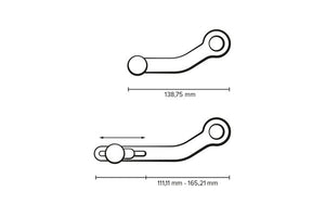 *SW MOTECH GEAR LEVER CNC MILLED ALUMINIUM STOCK 2 PIECE LEVER OPEN ADJUSTABILITY BMW S1000XR 15-20