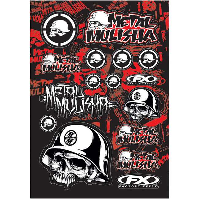 Factory Effex Metal Mulisha Sticker Kit - A