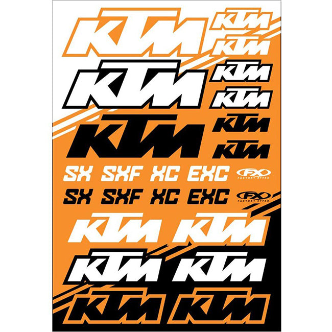 Factory Effex KTM Sticker Kit - 480mm x 330mm