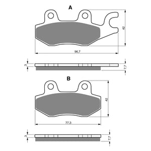 EBC Brake Pads : FA165R Sintered : Kawasaki Suzuki Yamaha