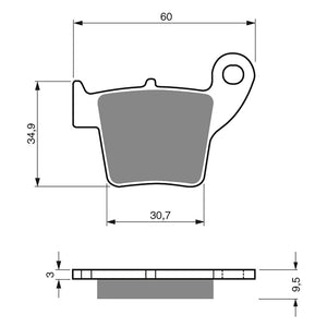 EBC Brake Pads : FA346R Sintered : Honda CRF