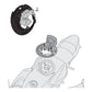 Givi : Tank Lock Bag Ring : BF29 : Kawasaki