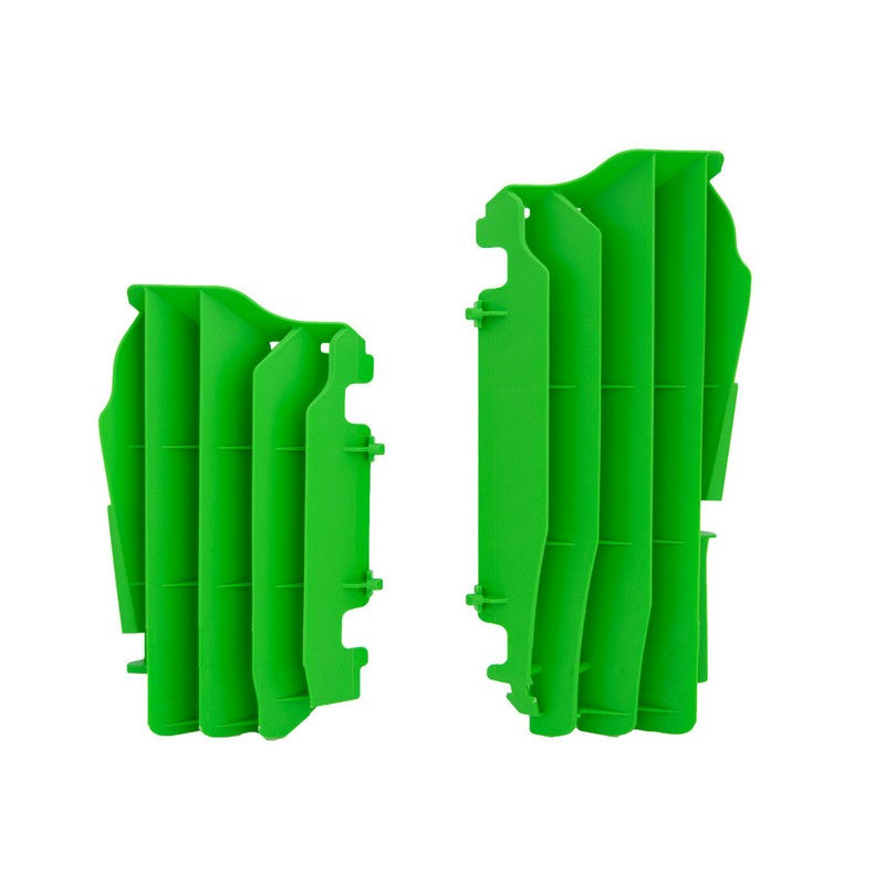 Rtech Oversize Radiator Louvres - Kawasaki KX250F 21-24 KX450F 16-23 - Green