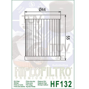 Hiflo : HF132 : Kawasaki Suzuki Yamaha : Oil Filter