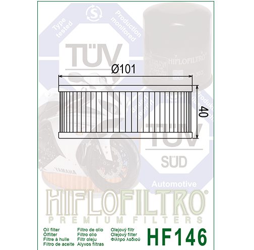 Hiflo : HF146 : Yamaha : Oil Filter