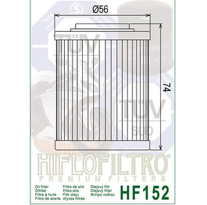 Hiflo : HF152 : Aprilia Can-am CFMoto : Oil Filter