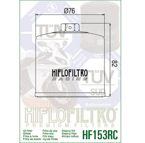 Hiflo : HF153RC : Ducati : Racing Oil Filter