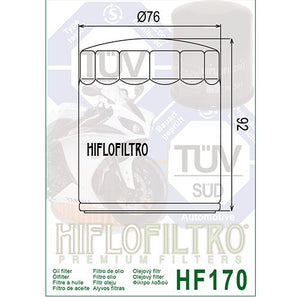 Hiflo : HF170 : Buell Harley Davidson : Black Oil Filter