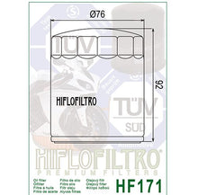 Load image into Gallery viewer, Hiflo : HF171 : Buell Harley Davidson : Black Oil Filte