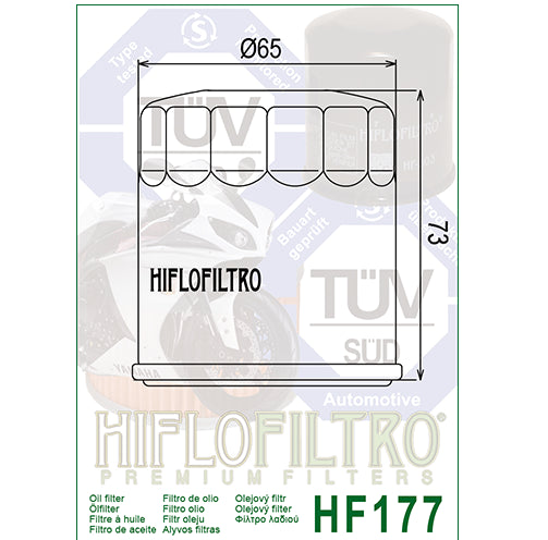 Hiflo : HF177 : Buell CFMoto : Oil Filter