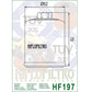 Hiflo HF197 Premium Oil Filter - Hyosung PGO Polaris