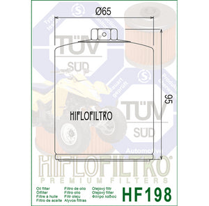 Hiflo : HF198 : Polaris : Victory : Indian : Oil Filter