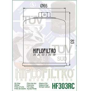 Hiflo : HF303RC : Honda Kawasaki Polaris Victory Yamaha : Racing Oil Filter