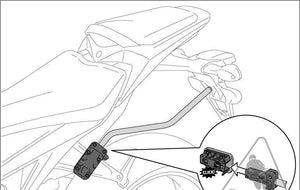 PANNIER MOUNT SW MOTECH BLAZE QUICKLOCK SPACERBAR KAWASAKI Z1000 Z1000R 16-20 USE BLAZE HIGH BAGS