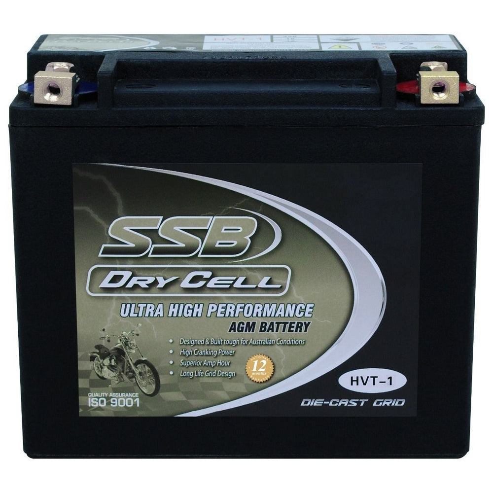 SSB AGM Ultra High Performance Motorcycle Battery - HVT-1 - YTX20LBS