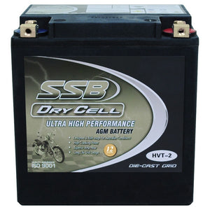 SSB HVT-2 AGM DryCell Motorcycle Battery - YB30CL-B YB30L-B