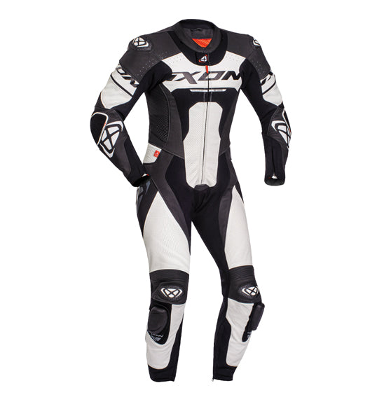 Ixon Jackal 1 Piece Race Suit - Black/White